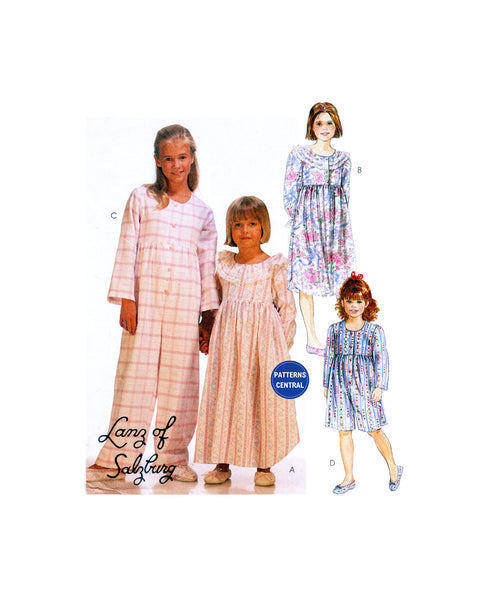 McCall's 6864 Child's Nightgown or Jumpsuit in Two Lengths, Uncut, Factory Folded Sewing Pattern Size 30-32 (76-81 cm)