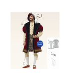 Burda 6887 Men's English Renaissance or Tudor Style Costume, Uncut, Factory Folded, Size 36-50