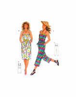 Burda 6888 Sundress or Jumpsuit, Uncut, Factory Folded Sewing Pattern Multi Size 8-18