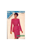 See&Sew 6895 Sewing Pattern, Top and Skirt, Size 6-8-10, Uncut, Factory Folded