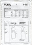 Burda 6917 Halter or Round Neck Dress, Uncut, Factory Folded, Sewing Pattern Size 8-18
