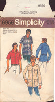 Simplicity 6956 Sewing Pattern, Men's, Boys' Shirt, Size 42, Cut, Incomplete