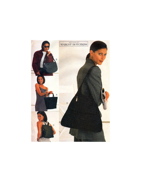 Vogue 7036 Margot Hotchkiss Lined Handbags in Four Styles, Uncut, Factory Folded Sewing Pattern