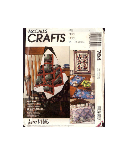 McCall's 704 Sewing Pattern Quilting Package Uncut Factory Folded