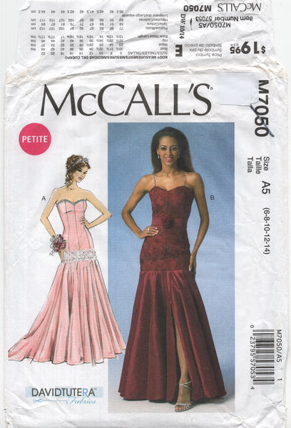 Mccalls Long Evening Skirt Dress Pattern McCall's 7050 Lined, Princess Seam, Drop Waist Evening Dress With Mccalls Long Evening Skirt Dress Pattern McCall's 7050 Lined, Princess Seam, Drop Waist Evening Dress With
