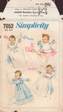 Simplicity 7052 Sewing Pattern, Baby Gown, Sleeping Bag, Feeder, One Size, Partially Cut, Complete