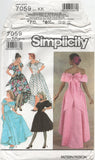 Simplicity 7059 Fit and Flare Formal Dress in Three Lengths, Uncut, F/Folded, Sewing Pattern Size 8-14