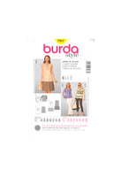 Burda 7067 Sewing Pattern Dress Shirt Size 8-20 Uncut Factory Folded