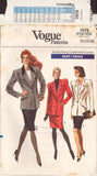 Vogue 7076 Sewing Pattern, Misses' Petite Jacket & Skirt, Size 12-14, Neatly Cut, Complete  The pattern has been neatly cut to size 14.
