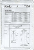 Burda 7106 Semi-Fitted, Maternity Dress in Two Styles, Uncut, Factory Folded, Sewing Pattern Size 8-20