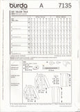 Burda 7135 Sewing Pattern, Skirt, Size 10-22, Uncut, Incomplete