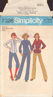 Simplicity 7326 Sewing Pattern, Women's Top, Pants and Scarf, Size 14, Cut, Complete