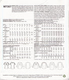 McCall's 7357 Sewing Pattern, Top, Size 14-22, Uncut, Factory Folded