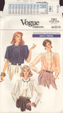 Vogue 7361 Sewing Pattern, Blouse, Size 8 Cut &amp; Complete or Size 8-10 Cut &amp; Incomplete or Size 14 Cut &amp; Complete or Size 14-16 Cut &amp; Complete