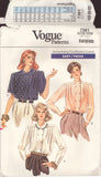 Vogue 7361 Sewing Pattern, Blouse, Size 8 Cut &amp; Complete or Size 8-10 Cut &amp; Incomplete or Size 14 Cut &amp; Complete or Size 14-16 Cut &amp; Complete