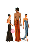 Vogue 7365 Fitted, Flared or Slightly Flared Bias Evening Dress, Uncut, Factory Folded, Size 6-10