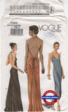 Vogue 7365 Fitted, Flared or Slightly Flared Bias Evening Dress, Uncut, Factory Folded, Size 6-10