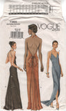 Vogue 7365 Fitted, Flared or Slightly Flared Bias Evening Dress, Uncut, Factory Folded, Size 6-10