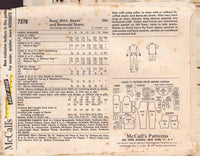 McCall's 7370 Sewing Pattern, Boys' Shirt, Pants and Bermuda Shorts, Size 14, Cut, Complete
