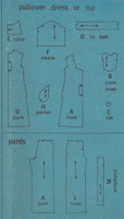 Simplicity 7430 Sewing Pattern, Dress or Top and Pants, Size 10, Cut, Complete
