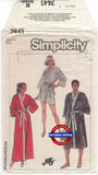 Simplicity 7441 Kimono Robe in Two Lengths with Self Tie Belt, Uncut, Factory Folded Sewing Pattern Bust 34 (87 cm)