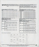 McCall's 7475 Sewing Pattern, Skirt Shorts Culottes, Size 6-22, Uncut, Factory Folded