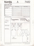 Burda 7482 Sewing Pattern, Dress, Size 10-22, Uncut, Factory Folded