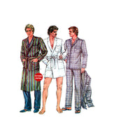 Vogue 7527 Men's Robe, Pajama Top and Pants, Uncut, Factory Folded Sewing Pattern Size 34-36 or 42-44