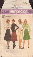 Simplicity 7625 Sewing Pattern, Skirts in Two Lengths, Size 12, Cut, Complete