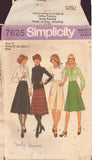 Simplicity 7625 Sewing Pattern, Skirts in Two Lengths, Size 12, Cut, Complete