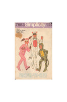Simplicity 7683 Sewing Pattern, Children's Animal Costumes, Size 8, Partially Cut, Complete