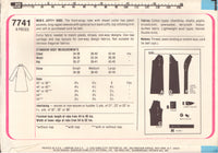 Simplicity 7741 Sewing Pattern Men's Robe, Size Large, Cut, Complete