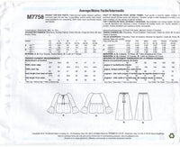 McCall's 7758 Raglan Sleeve Boho Top and Wide Leg Pants, Uncut, Factory Folded Sewing Pattern Multi Plus Size 16-26