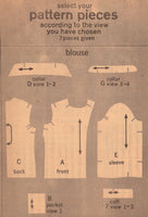 Simplicity 7780 Sewing Pattern, Misses' Blouses, Size 12, Cut, Incomplete