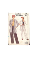 Vogue 7790 Sewing Pattern, Women's Shirts and Pants, Size 6-8, PARTIALLY CUT, COMPLETE