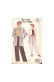 Vogue 7790 Sewing Pattern, Women's Shirts and Pants, Size 6-8, PARTIALLY CUT, COMPLETE