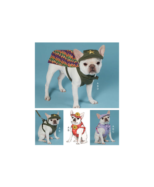 McCall's 7796 Dog Hats, Harness and Cape, Uncut, Factory Folded Sewing Pattern