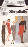 Simplicity 7816 Sewing Pattern, Misses' Dress Size 6-8-10, Uncut, Factory Folded