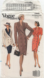 Vogue 7848 Double Breasted Dress, Top and Skirt, Uncut, Factory Folded, Sewing Pattern Size 8-12