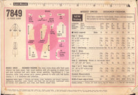 Simplicity 7849 Sewing Pattern, Dress, Size 10, Cut, Complete
