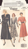 Vogue 7856 Sewing Pattern, Misses' Petite Dress, Size 8-10-12, Uncut, Factory Folded