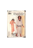 Simplicity 7883 Flapper Inspired Tunic Top and Pull on Skirt as a Two Piece Dress, Cut Sewing Pattern Size 14