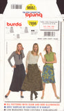 Burda 7896 Sewing Pattern, Skirt, Size 8-20, Uncut, Factory Folded