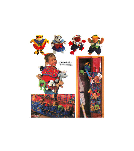 Simplicity 7929 Carla Reiss Accessories for 9" Beanie Baby Toy Animals, Uncut, Factory Folded Sewing Pattern