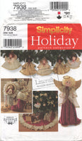 Simplicity 7938 Christmas Decorations: Treeskirt, Stocking, Ornaments and Treetopper, Uncut, Factory Folded Sewing Pattern
