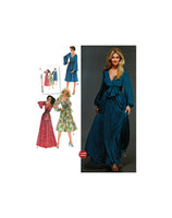 Simplicity 8013 Retro 70s Dress in Two Lengths with Bishop or Bell Sle – Patterns Central Simplicity 8013 Retro 70s Dress in Two Lengths with Bishop or Bell Sle – Patterns Central