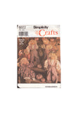 Simplicity 8022 Sewing Pattern, Scarecrow and Clothes, One Size, Uncut, Factory Folded