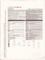 Vogue 8046 Sewing Pattern, Skirt, Pants, Jacket, Size 16 Petite, Partially Cut, Complete