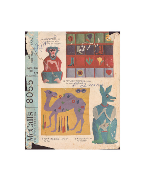 McCall's 8055 Sewing Pattern, Accessories for Young Rooms, Uncut, Factory Folded