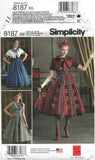 Simplicity 8187 Cosplay Dress Costumes, Uncut, Factory Folded Sewing Pattern Size 14-22
